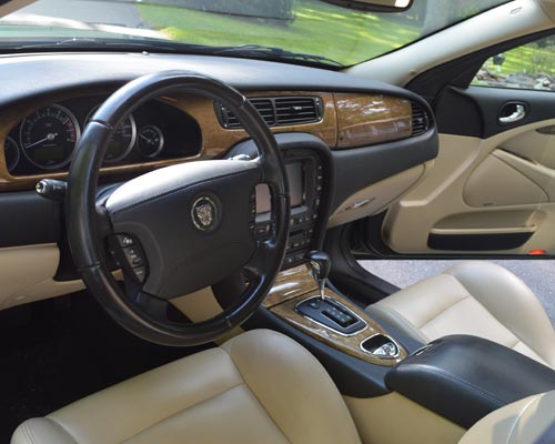 Innenraum eines Jaguar Luxuswagens