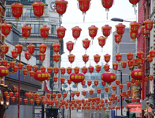 Chinatown in London begrüßt seine Gäste mit einer fernöstlichen Aura.
