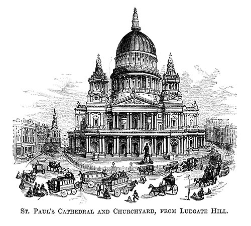 Zeuge der Geschichte von London: St. Paul's Cathedral (1871)
