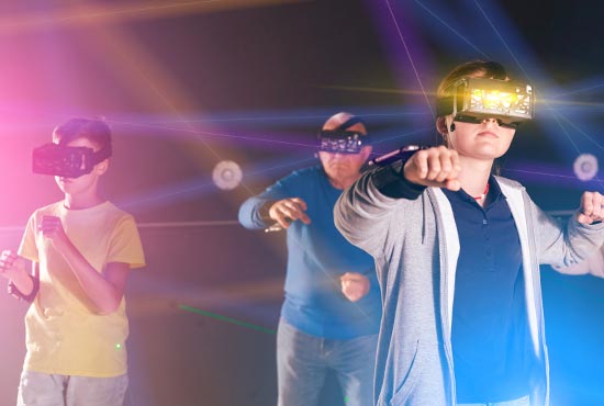 Virtual Reality Gaming ist als Freizeitaktivität besonders beliebt bei Familien, die Urlaub in London machen.