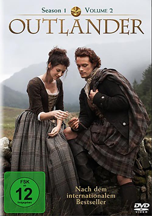 Die zweiten drei DVDs der ersten Staffel von Outlander