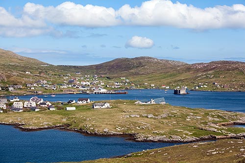 Castlebay ist der einzige größere Ort auf der Isle of Barra.